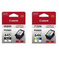 2 x Genuine Canon PG-645XL / CL-646XL Ink Cartridge (1BK 1CL) + a ream of A4 paper