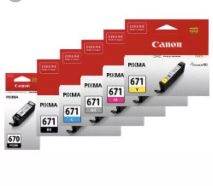 6 x Genuine Canon PGI-670 CLI-671 Ink Cartridge