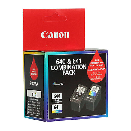 1 x Genuine Canon PG-640 CL-641 Combination Pack Ink Cartridge