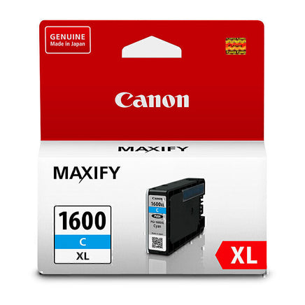 1 x Genuine Canon PGI-1600XL Cyan Ink Cartridge