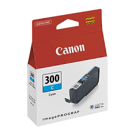 1 x Genuine Canon PFI-300C Cyan Ink Cartridge