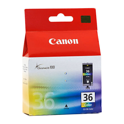 1 x Genuine Canon CLI-36C Colour Ink Cartridge