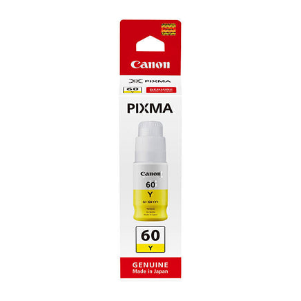1 x Genuine Canon GI-60Y Yellow Ink Bottle