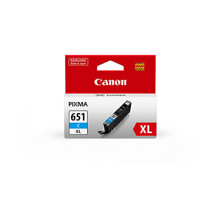 1 x Genuine Canon CLI-651XLC Cyan Ink Cartridge