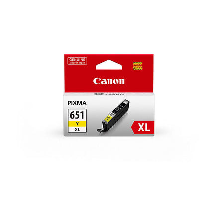 1 x Genuine Canon CLI-651XLY Yellow Ink Cartridge
