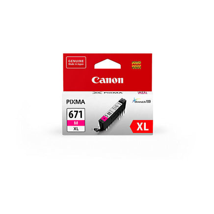 1 x Genuine Canon CLI-671XLM Magenta Ink Cartridge