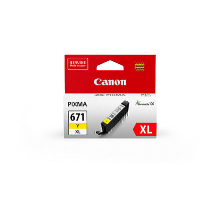 1 x Genuine Canon CLI-671XLY Yellow Ink Cartridge