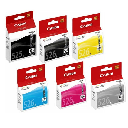 6 x Genuine Canon PGI-525 CLI-526 Ink Cartridge