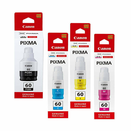 4 x Genuine Canon GI-60 Ink Bottle