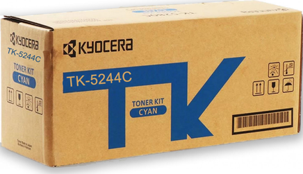 1 x Genuine Kyocera TK5244 Cyan Toner Cartridge TK-5244C