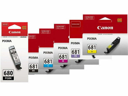 6 x Genuine Canon PGI-680 CLI-681 Ink Cartridge