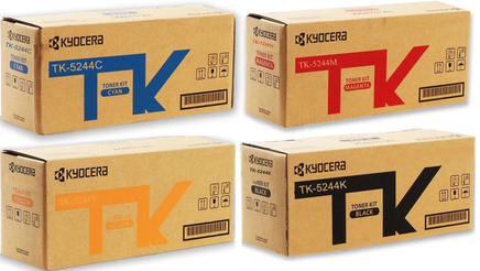 4 x Genuine Kyocera TK5244 Toner Cartridge TK-5244
