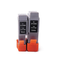 2 x Compatible Canon BCI-24 Ink Cartridge (1BK 1CL)