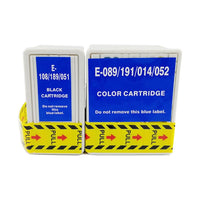 6 x Compatible Epson T051 Black + T052 Colour Ink Cartridge S020189 + S020191 (4BK 2CL)