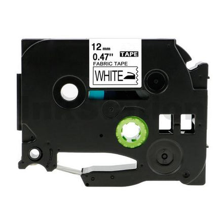 1 x Compatible Brother TZeFA231 Black Text on White Fabric Tape TZe-FA231