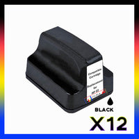 12 x Compatible HP 02 Black Ink Cartridge C8721WA