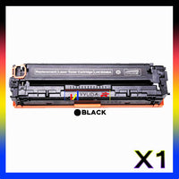 1 x Compatible HP 125A Black Toner Cartridge CB540A - 2,200 Pages