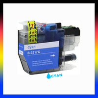 1 x Compatible Brother LC3317C Cyan Ink Cartridge LC-3317C - 550 Pages