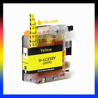 1 x Compatible Brother LC233Y Yellow Ink Cartridge LC-233Y - 550 Pages