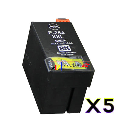 5 x Compatible Epson 254XL Black Ink Cartridges C13T254192