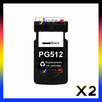 2 x Compatible Canon PG-512 Black Ink Cartridge
