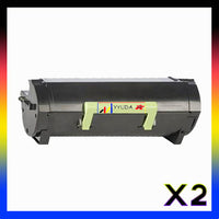 2 x Compatible Lexmark 603H Black Toner Cartridge 60F3H0E - 10,000 Pages
