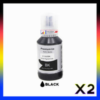 2 x Compatible Epson T502 / E502 Black EcoTank Ink Bottle C13T03K192