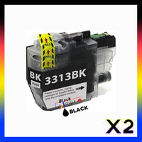 2 x Compatible Brother LC3313BK Black Ink Cartridge LC-3313BK - 400 Pages