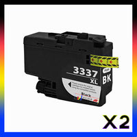 2 x Compatible Brother LC3337BK Black High Yield Ink Cartridge LC-3337BK