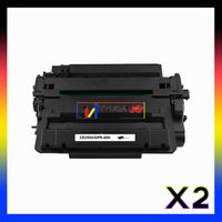 2 x Compatible HP 55X Black Toner Cartridge CE255X - 12,000 Pages