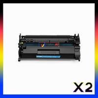 2 x Compatible HP 26A Black Toner Cartridge CF226A - 3,100 Pages