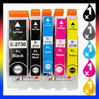 5 Pack Compatible Epson 273XL High Yield Ink Cartridge C13T274192 - C13T275492 (1BK 1PBK 1C 1M 1Y)