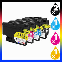 5 x Compatible Brother LC3339XL High Yield Ink Cartridge LC-3339XL (2BK 1C 1M 1Y)
