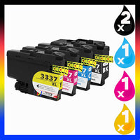5 x Compatible Brother LC3337 High Yield Ink Cartridge LC-3337 (2BK 1C 1M 1Y)