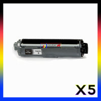 5 x Compatible Brother TN251 Black Toner Cartridge TN-251BK - 2,500 Pages