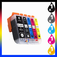 5 Pack Compatible Epson 410XL High Yield Ink Cartridge C13T339192 - C13T340492 (1BK 1PBK 1C 1M 1Y)