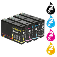 8 x Compatible Epson 676XL High Yield Ink Cartridge C13T676192 - C13T676492