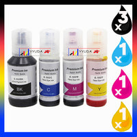6 x Compatible Epson T502 / E502 EcoTank Ink Bottle C13T03K192 - C13T03K492 (3BK 1C 1M 1Y)
