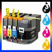 6 x Compatible Brother LC23E XXL Ink Cartridge LC-23E (3BK 1C 1M 1Y)