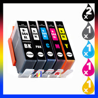 6 x Compatible HP 564XL High Yield Ink Cartridge CN684WA - CB325WA (2BK 1PBK 1C 1M 1Y)