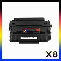 8 x Compatible HP 55X Black Toner Cartridge CE255X - 12,000 Pages