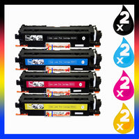 8 x Compatible HP 126A Toner Cartridge CE310A - CE313A (2BK 2C 2M 2Y)