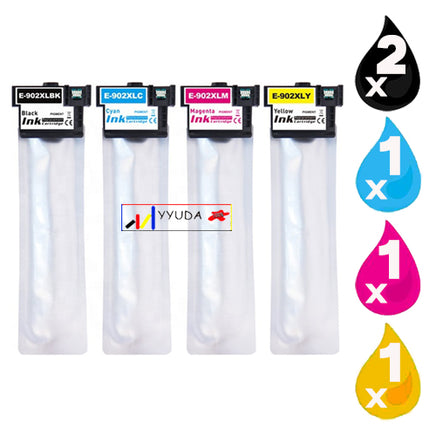 5 x Compatible Epson 902XL High Yield Ink Cartridge C13T937192 - C13T937492