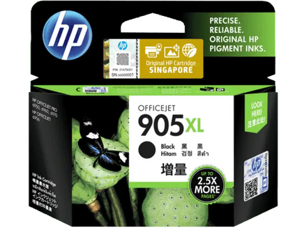 1 x Genuine HP 905XL Black Ink Cartridge T6M17AA