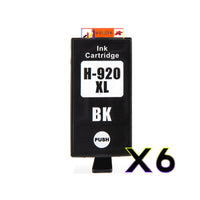 6 x Compatible HP 920XL High Yield Black Ink Cartridge CD975AA