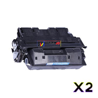 2 x Compatible HP 61X Black Toner Cartridge C8061X - 10,000 Pages