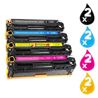 8 x Compatible HP 131X Toner Cartridge CF210X - CF213A
