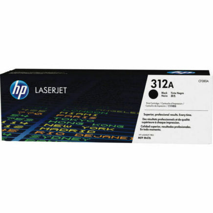1 x Genuine HP 312A Black Toner Cartridge CF380A