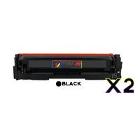 2 x Compatible HP 410X Black Toner Cartridge CF410X - 6,500 Pages