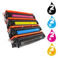8 x Compatible HP 202X Toner Cartridge CF500X - CF503X